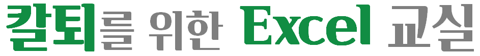칼퇴를 위한 Excel 교실