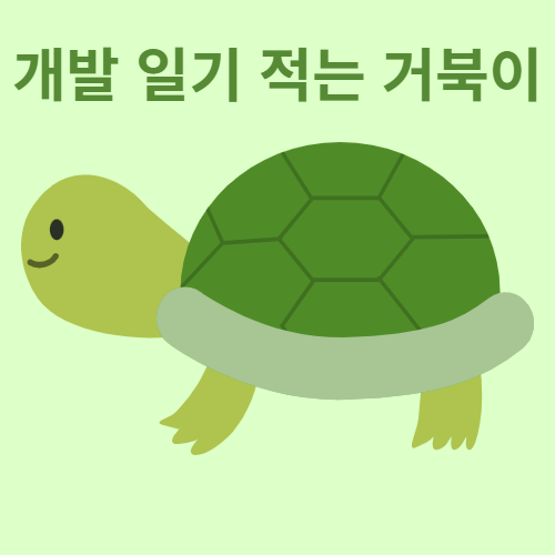 개발 일기 적는 거북이